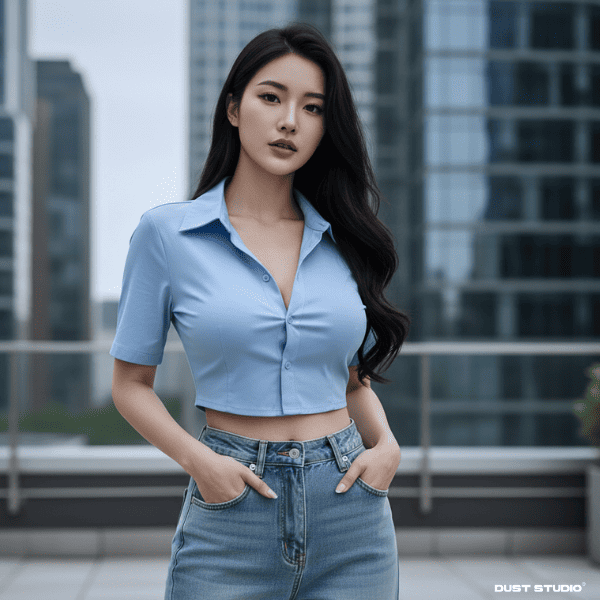 Sơ mi croptop cho nữ